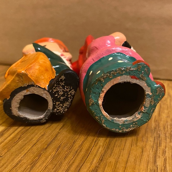 Vintage Small Boy With Cello And Girl With Accordion Ceramic Caroler Figurines. - Picture 6 of 6